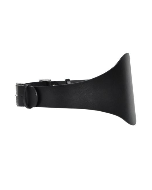 Haute Cuir Black Celess Wide Leather Belt