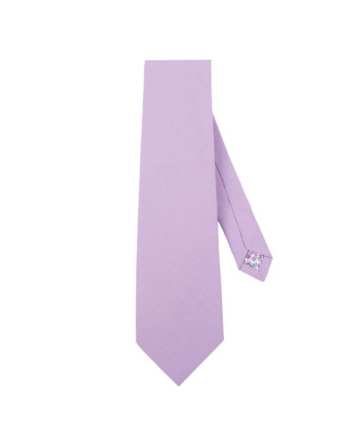 LE COLONEL Purple Heather Tie for men