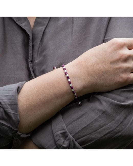 Harbour Uk Purple Yule Viking Rope Bracelet