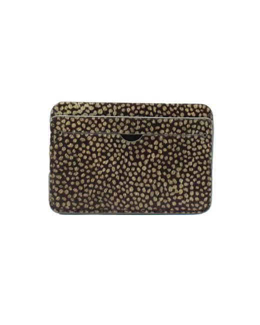 godi. Green Hair-On Hide Leather Cardholder – Slim Cowhide Wallet