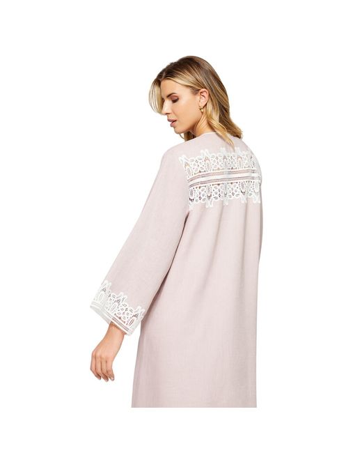 Bocan Couture Pink Loukia Linen Zippered Dress Powder