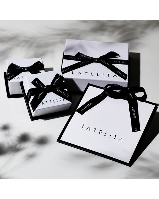Latelita London Blue Daffodil With Pearls Cocktail Ring Sapphire Cz