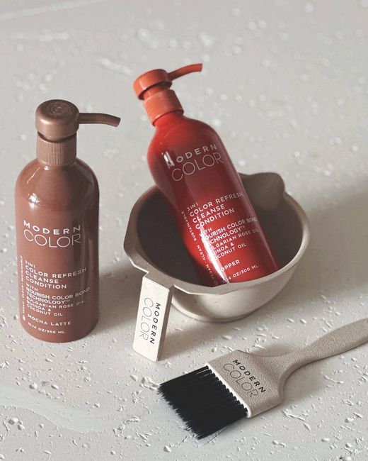 Modern Color White Neutrals Eco-Friendly Wheat-Straw Hair Dye Coloring Bowl & Brush Set