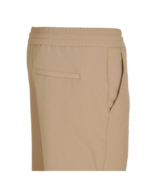 DAVID WEJ Natural Ashford Relaxed Loose Fit Drawstring Trouser for men