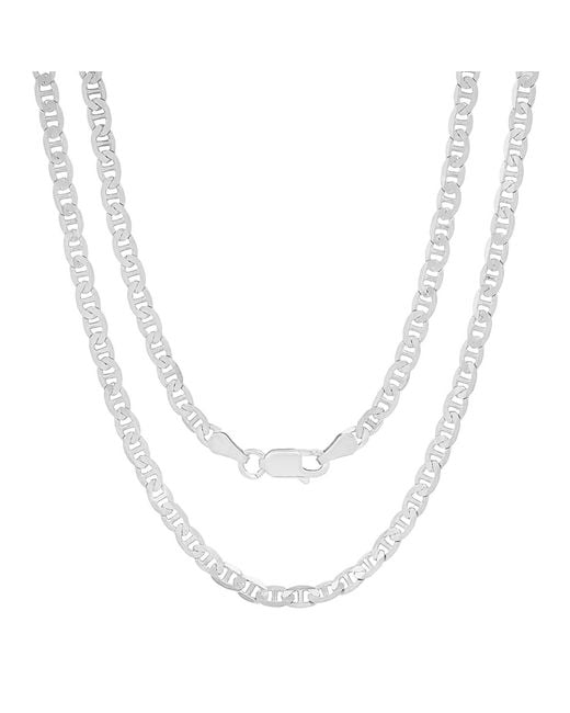 Kylie Harper Metallic Italian Sterling Petite 3.3Mm Gucci/Mariner Chain Necklace