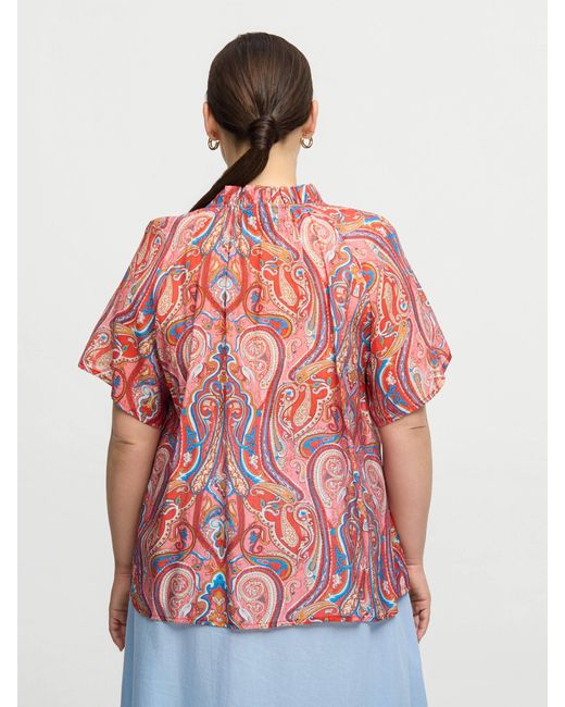 Zoe Red Veda Blouse