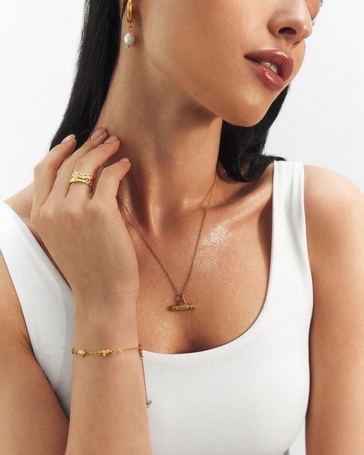 Elk & Bloom Natural Forever Hearts Triple Heart 14K Bracelet