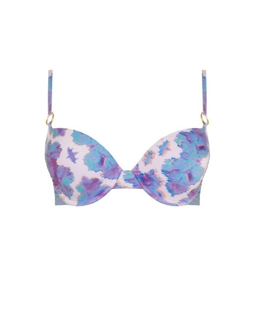 Sophia Alexia Blue Orchid Paradise Fiji Bralette Bikini Top