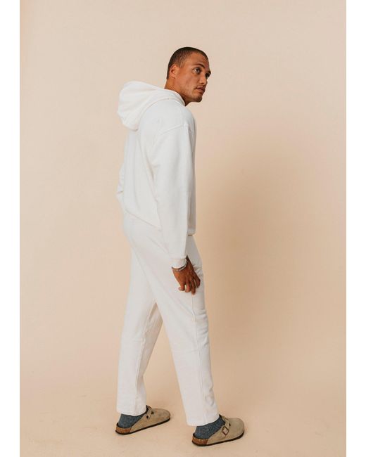 Ocio Leisurewear White Oversized Hoodie for men