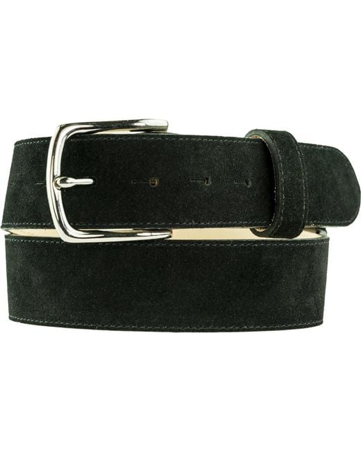 Peachy Belts Ltd Black Suede Belt With Leopard Oval Diamante Buckle