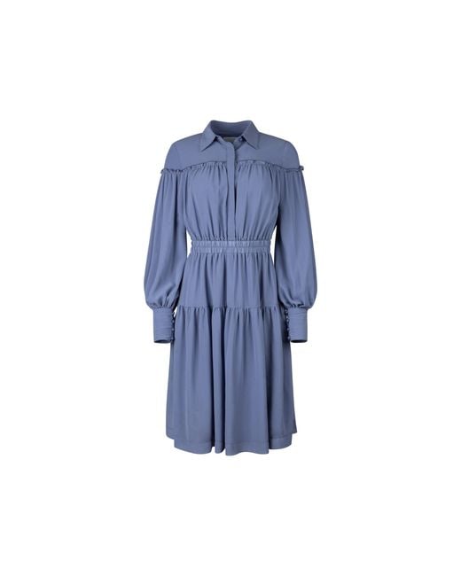 Ellie Makir Blue Cobalt Flare Dress