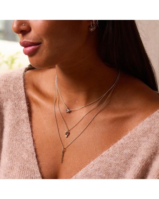 Zohreh Metallic Neutrals Moonstone & Sapphire Sunburst Necklace Sterling