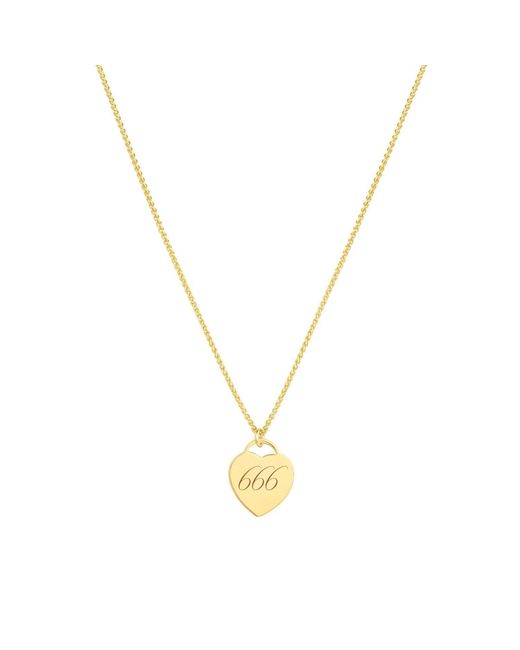 SET & STONES Metallic Alice Angel Numbers Necklace- Six
