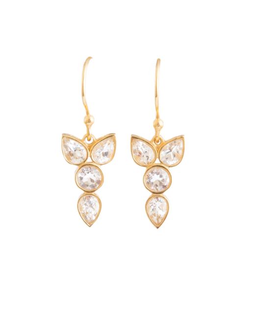 Christina Greene Metallic Erin Crystal Earrings