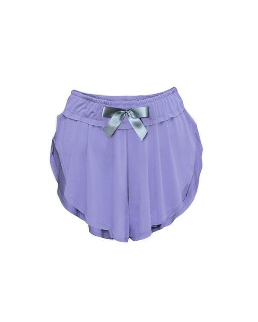 Loreen Label Purple Bamboo Butterfly Shorts -Mauve