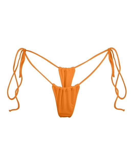 Minimale Animale Orange ' / Sanctuary Tassel Thong Bikini Bottom