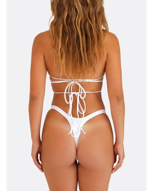 Minimale Animale Purple Nolita Thong Bikini Bottom
