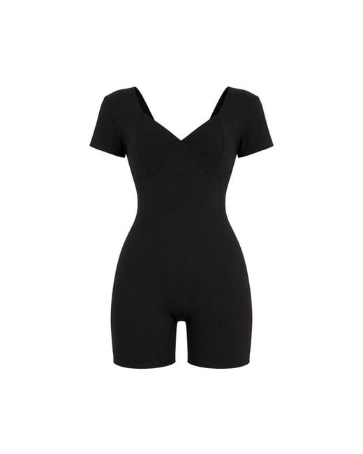 Loom Archives Black Day Flow Open Back Unitard