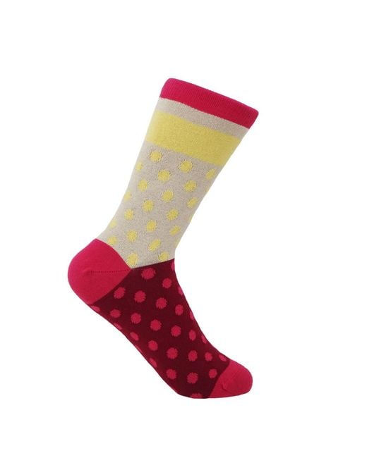 Peper Harow - Made in England Pink Tulip Anne & Wine Katherine Socks 2 Pack