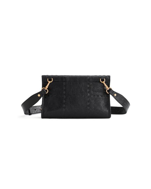 Orange Cube White Square Stitch Messenger Bag
