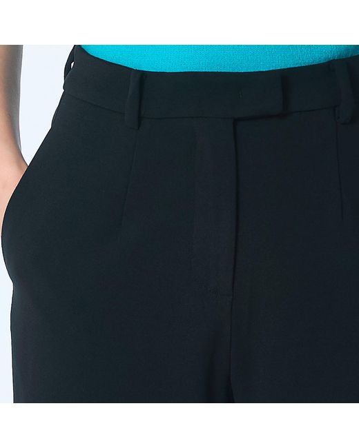 Smart and Joy Black Pleated Tapered Cigarette Pants
