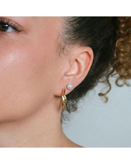 Onia Metallic Pearl Studs
