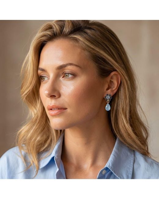 Otazu Blue Myrte Light Earrings