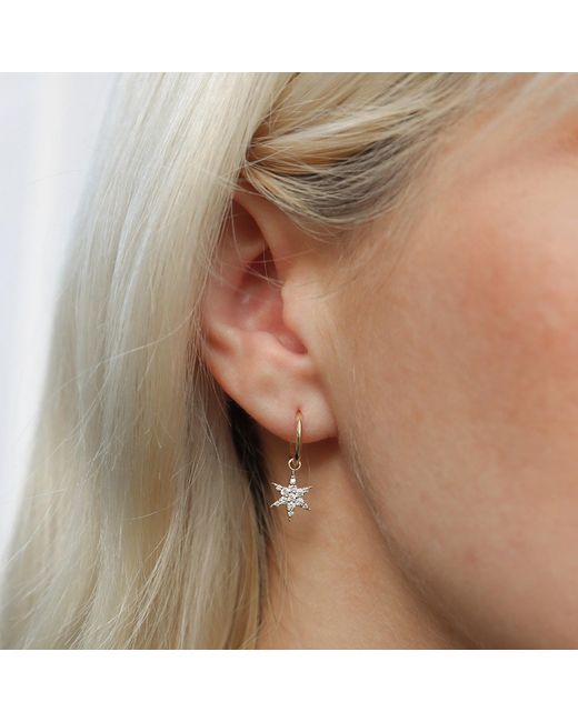 Zoe & Morgan Metallic Mini Anahata Diamond Single Hoop