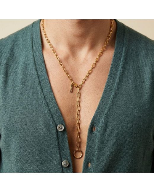 Jaredjamin Metallic Chain Reaction Necklace for men