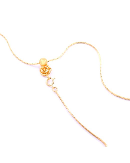 Seven Saints Metallic Rose Quartz Compassionate Heart Adjustable Necklace