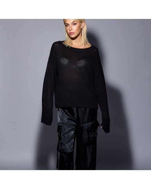 Dref Black Friendly Sweater