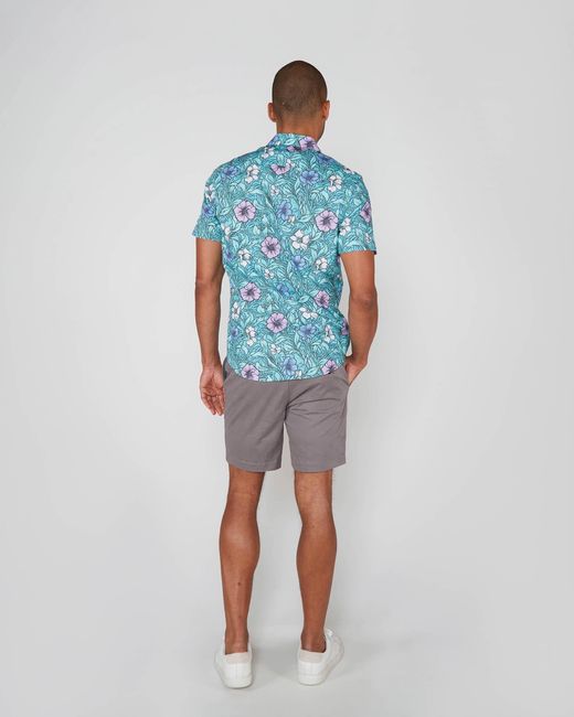 Lords of Harlech Blue Scott Meadow Flora Shirt for men