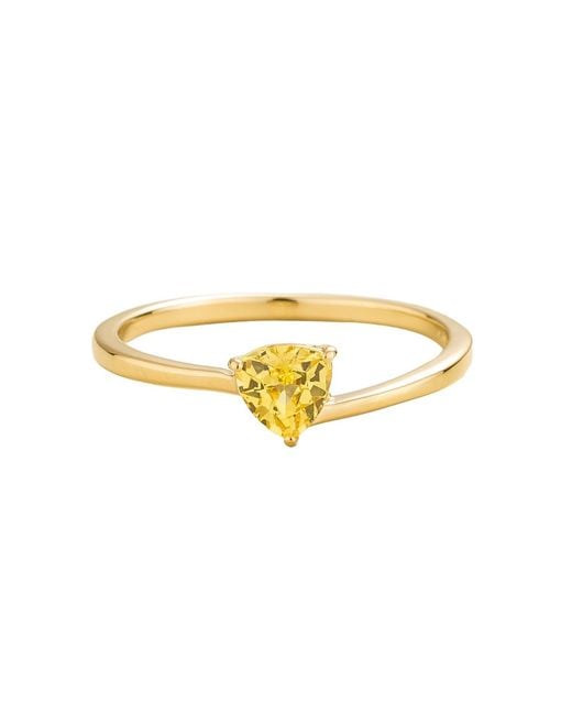 Juvetti Yellow Trillion Ring