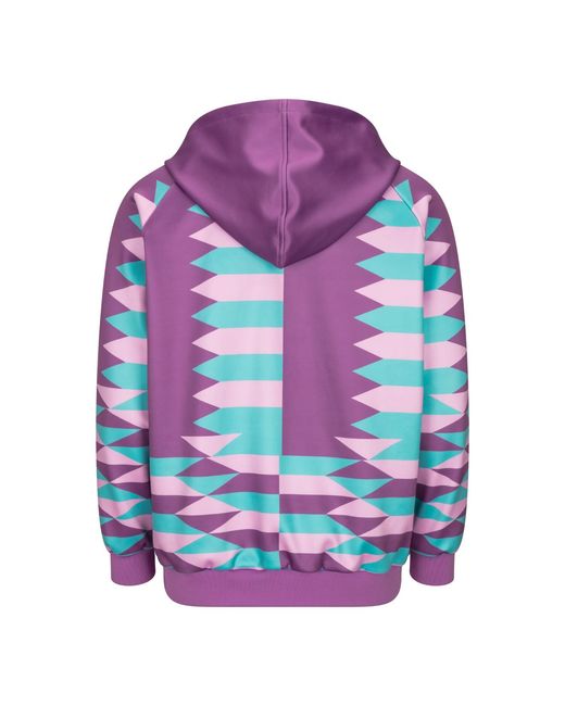 Ohema Ohene Blue Co-Ord Kente Print Hooded Tracksuit
