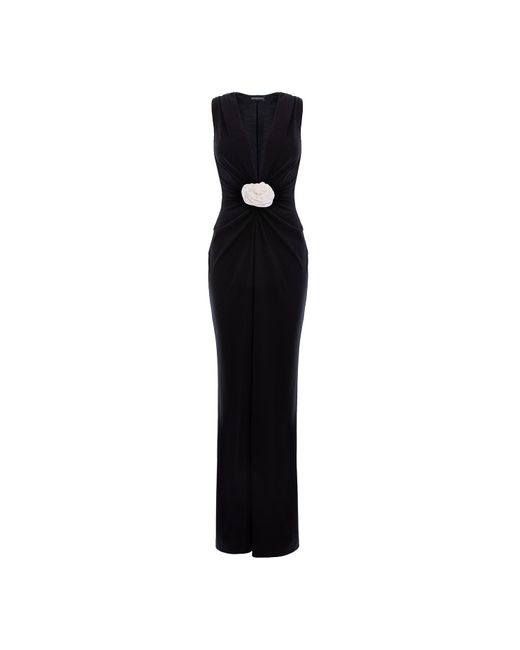 ROSERRY Mallorca Jersey Sleeveless Maxi Dress With Fixed Rosette Detail ...