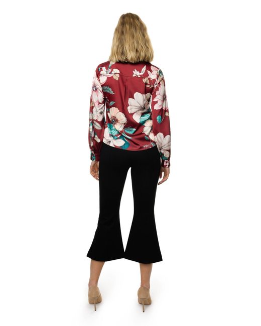 Carloslines Red Button Down Long Sleeve Shirt