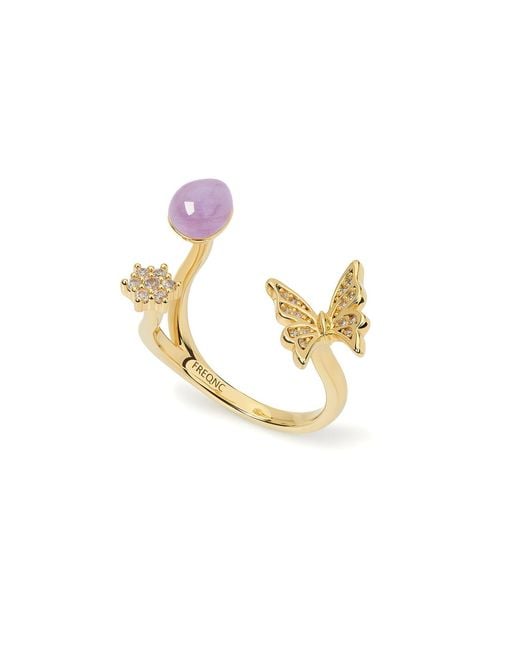 Freqnc Atelier Metallic Butterfly Ring