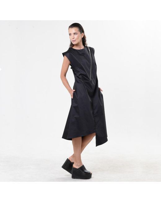 Metamorph Blue Midi Cotton Dress