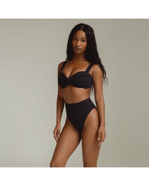 Montce Black Rib Hayden Bikini Top