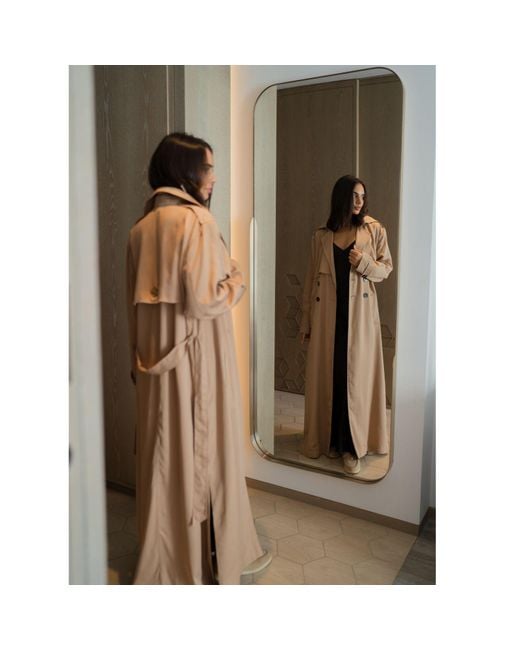 Mykaftan Natural Neutrals Maxi Trench Coat