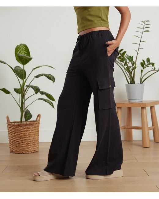 Known Supply Black Organic Cotton Cargo Pants