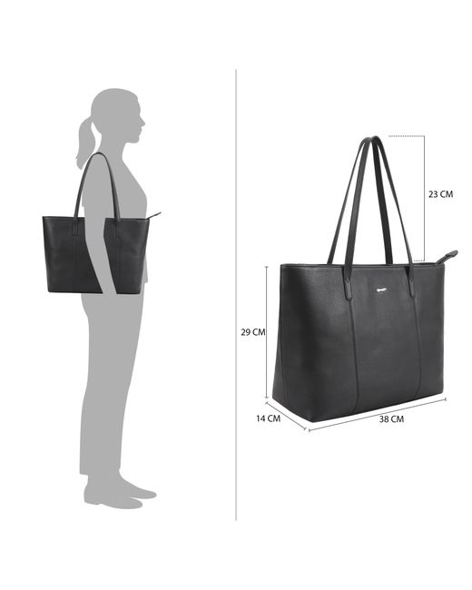 Paul Costelloe Black Victoria Tote Bag