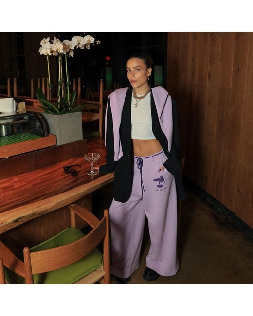 While We're Awake Purple Lilac Knit Pants