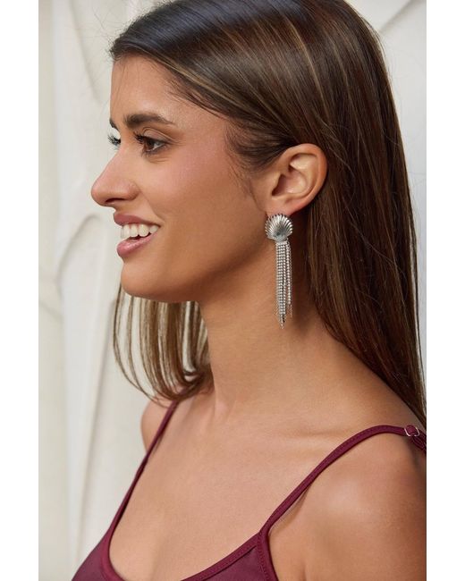 Adriana Pappas Designs Metallic Scallop Shell Drops