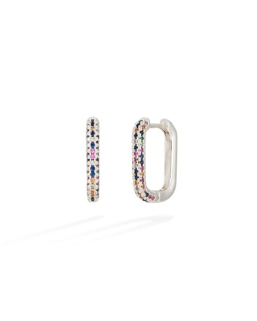 Shabella Nyc Metallic Mini Hoop