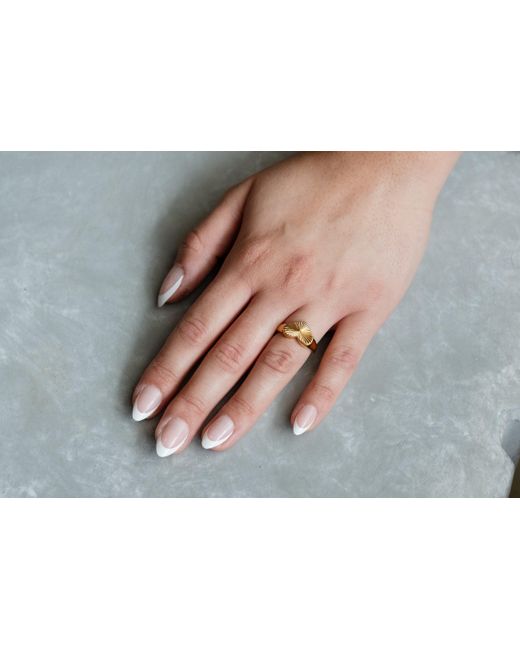 Adriana Pappas Designs Metallic Heart Ring
