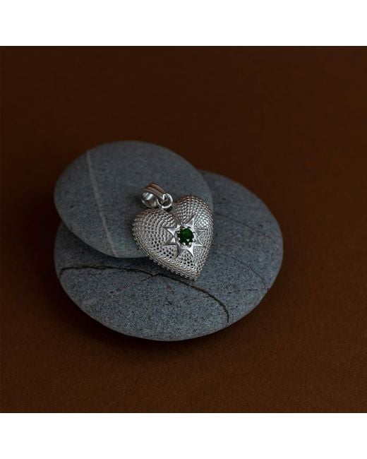 Zoe & Morgan White Brave Heart Charm