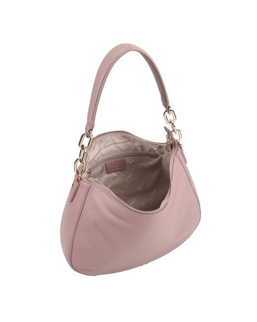 Paul Costelloe Gray Bisbee Leather Shoulder Bag