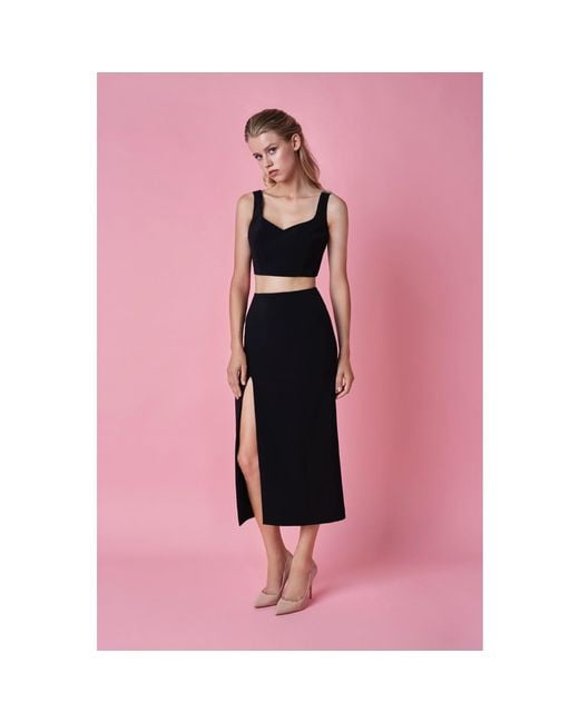 Nomi Fame Blue Mori Crop Top