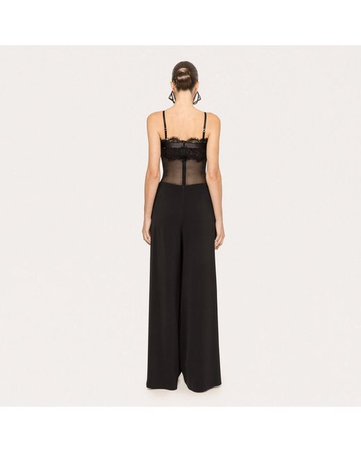 Nissa Black Loose Mid-Rise Pants